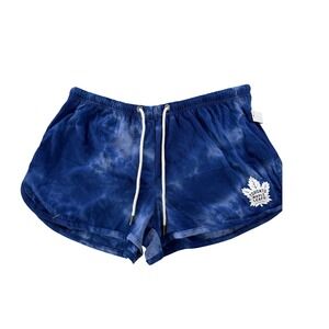 Wear Erin Andrews Toronto Maple Leafs Tie Dye Womens‎ Lounge Shorts Large NEW